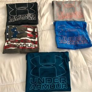 Lot of Boys Under Armour Shirts